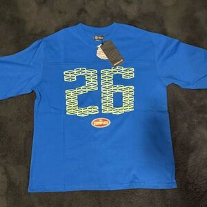 Stay Up Late Bugatti 26 Long Sleeve T-Shirt Bright Blue Size Small NWT